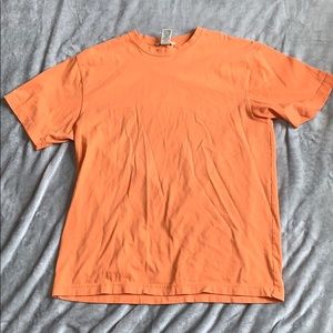 plain orange shirt